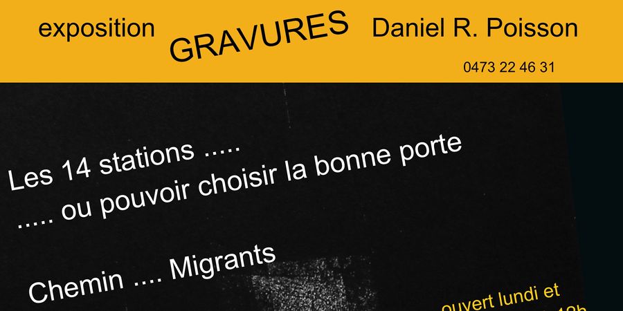 image - Exposition de gravures Daniel R. Poisson.