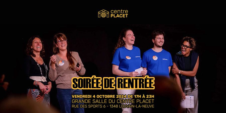 image - Soirée de rentrée du Centre Placet