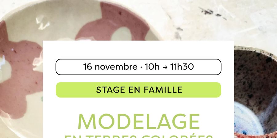 image - Stage en famille - céramique en terres colorées