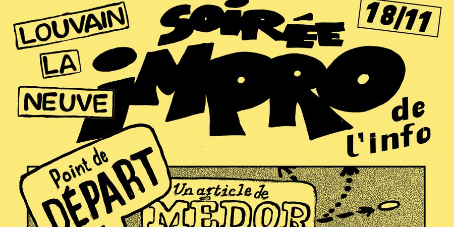 image - Soirée Impro de l'info par Médor et l'Improkot