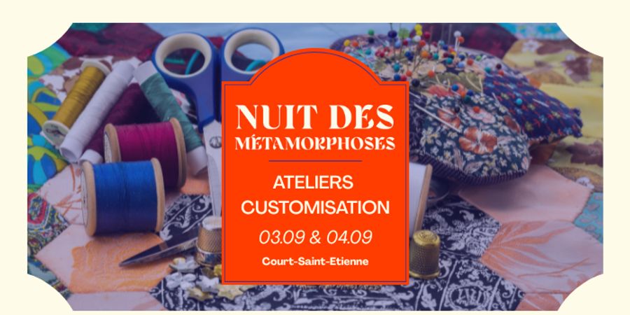 image - Ateliers de customisation textile - Nuit des Métamorphoses